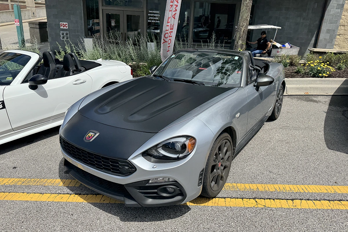 2018 Abarth 124 Spider at the Festa Italiana Motori show at Zona Rosa